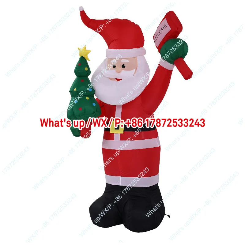 Cross border Christmas inflatable decoration with a 1.8-meter Christmas tree sign, elderly courtyard ornaments decoration