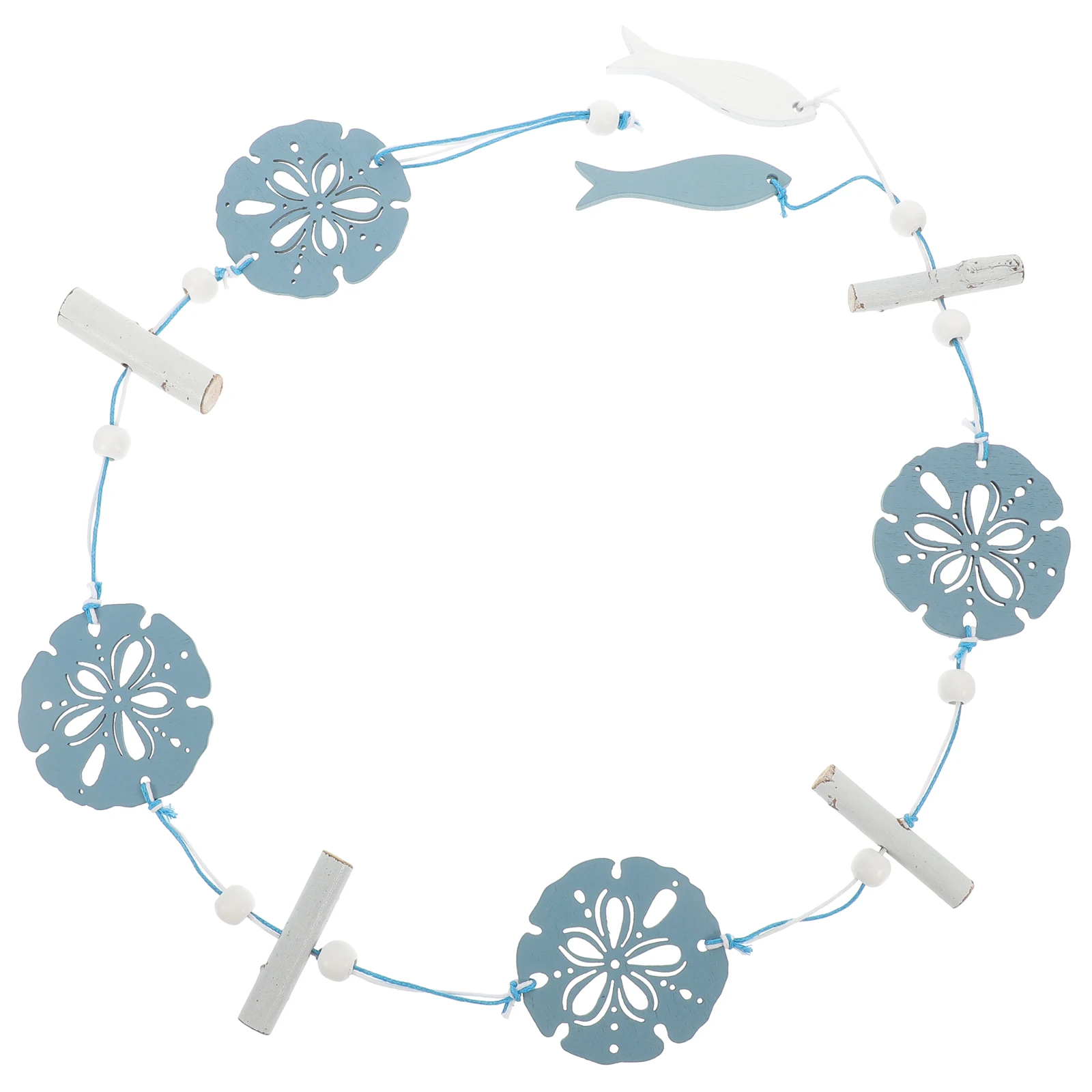 

Ocean-Themed Handmade Wooden Hanging Natural Craft Coastal Style Nautical Wall Ornament Wood Decor Sea Star Scallop Wall Hanging