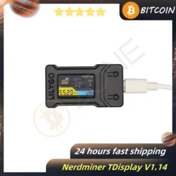 Nerdminer T-Display 1.14 55KH/S Plug and Play BTC Crypto Solo Miner Bitcoin Mining Machine Btc lottery machine