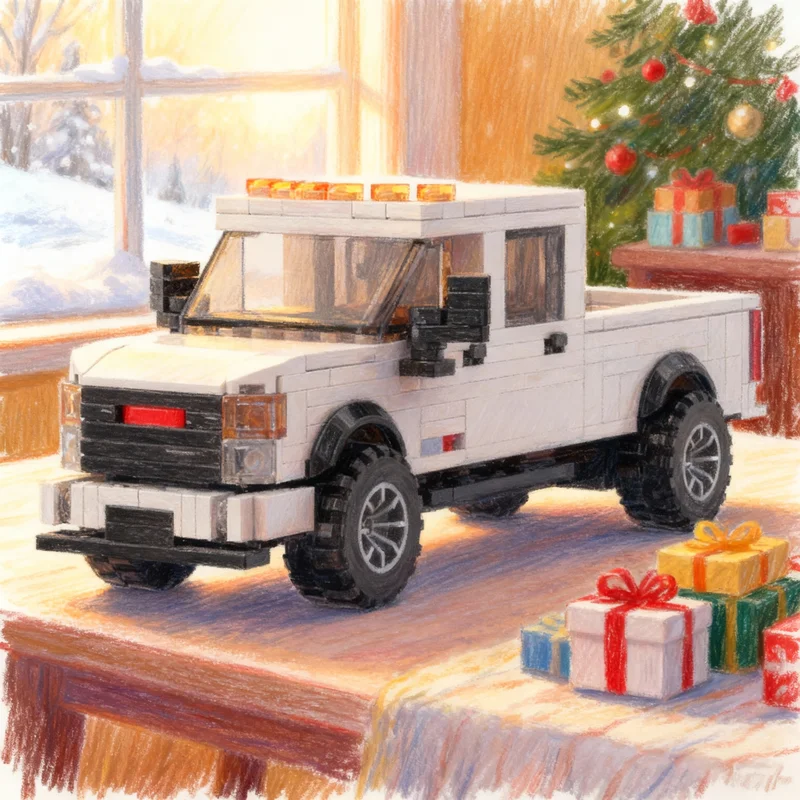 

347pcs MOC GMC Sierra City Champions Model Building Toys Blocks Christmas Gifts Construction DIY Education Creative Idea