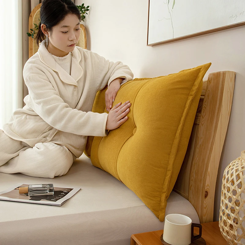 Back Cushion Cat Scratch chenille Bed Headboard Cushion Tatami Wall Big Backrest Bedroom Bed Anti-Collision
