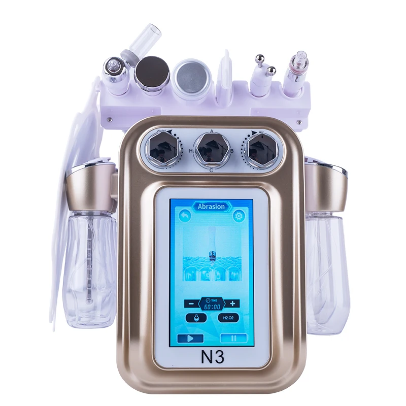 7-IN1 수소 산소 피부 클렌징 기계 피부 미백 수분 공급 모공 축소 큐티클 각질 제거 향상된 흡수력