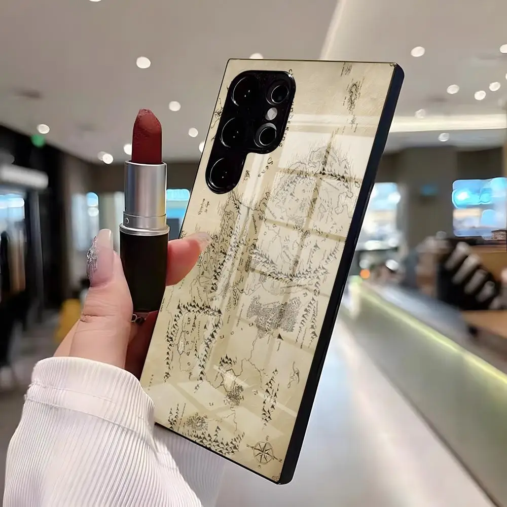 The L-Lord Of The R-Rings Phone Case For Samsung S26 Ultra S25 Edge Ultra S23 S22 S21 S20 Ultra Plus S24 Fe A25 Glass Cover