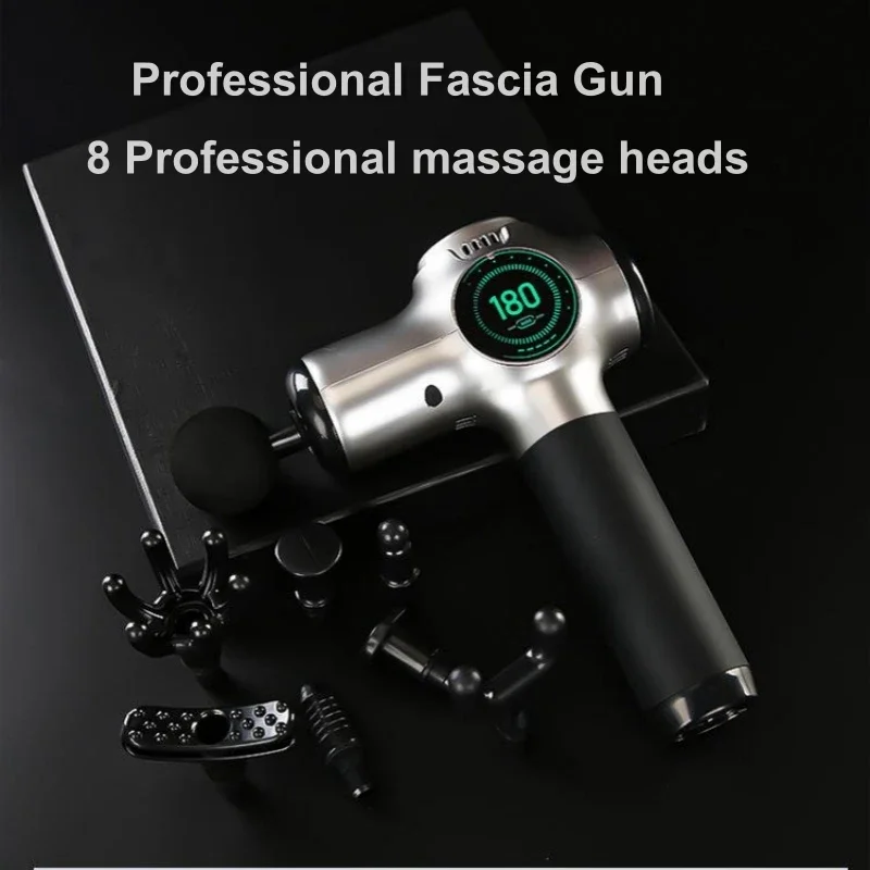 Arma massageador elétrico profissional, massagem muscular profunda para alívio da dor, relaxamento corporal, arma fascial, equipamentos de fitness