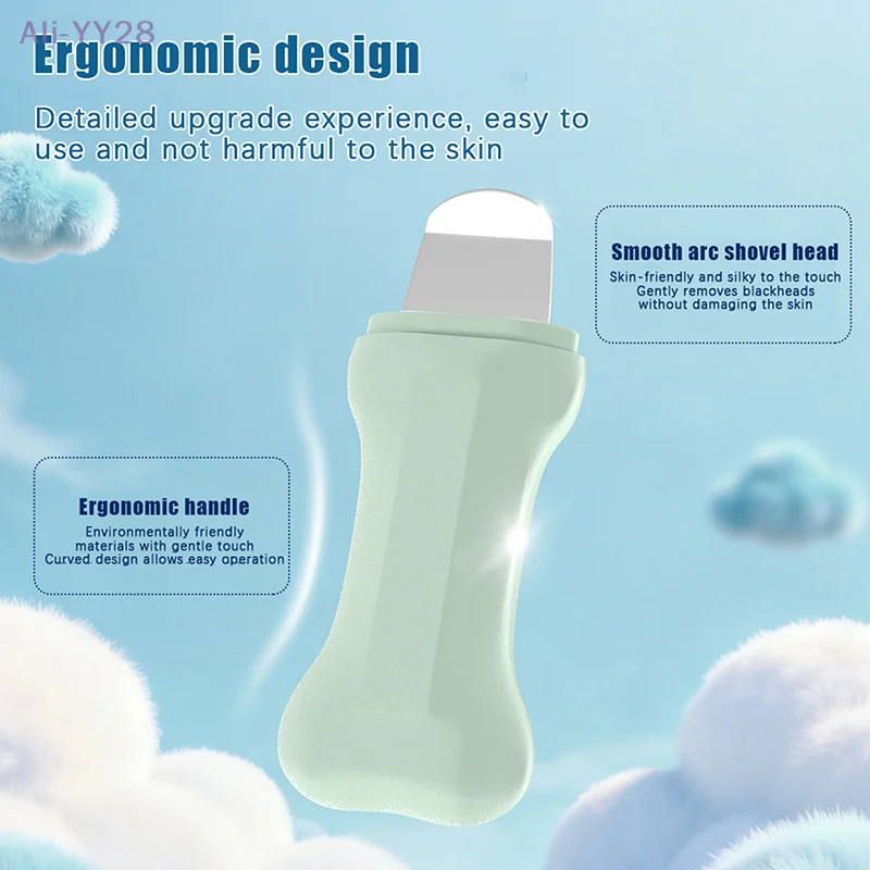 {YY28} Rimozione di punti neri in acciaio inossidabile Pulizia profonda Raschietto per il viso Naso Detergente per punti bianchi Spatola Strumento di bellezza per la cura della pelle