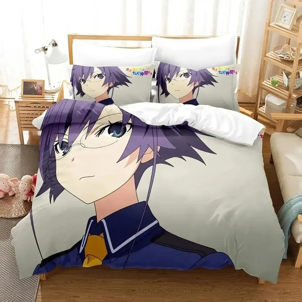 

Okami-san And Her Seven Companions Bedding Set Bedroom Soft Modern Bedspreads Comefortable Duvet Cover Quilt Cover Pillowcase