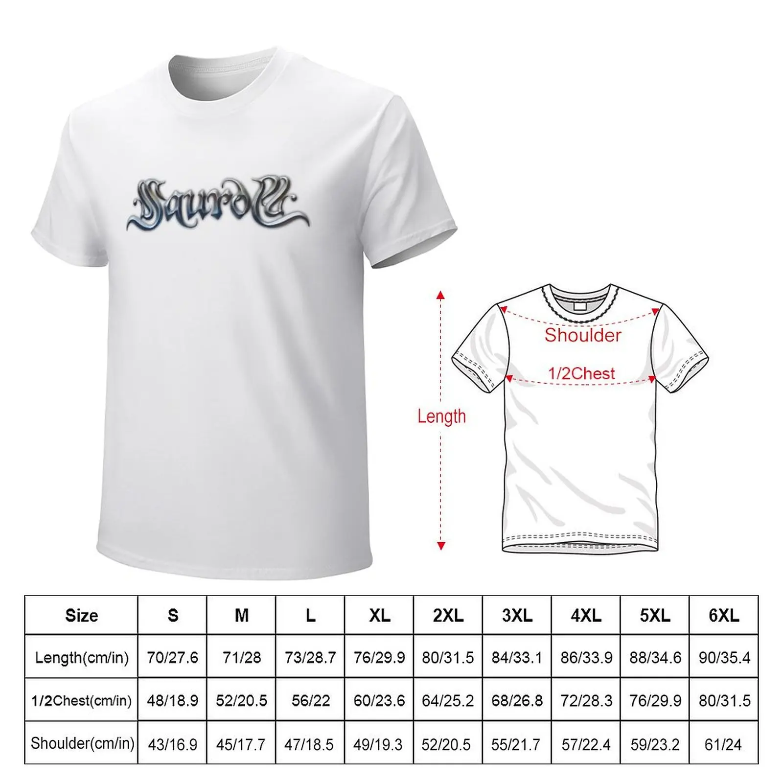 Saurom-Camiseta de Rock Band española para hombre, ropa estética de gran tamaño, camisetas grandes y altas