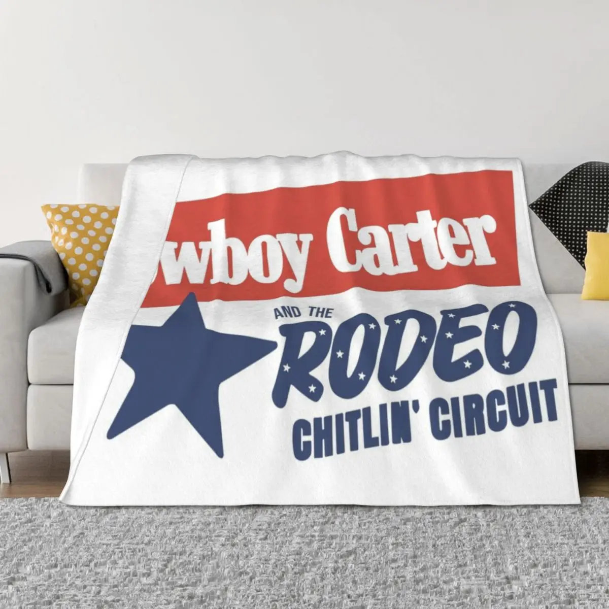 

Cowboy Carter 15 Throw Blanket Sleeping Bag Bed Single Tourist Blankets