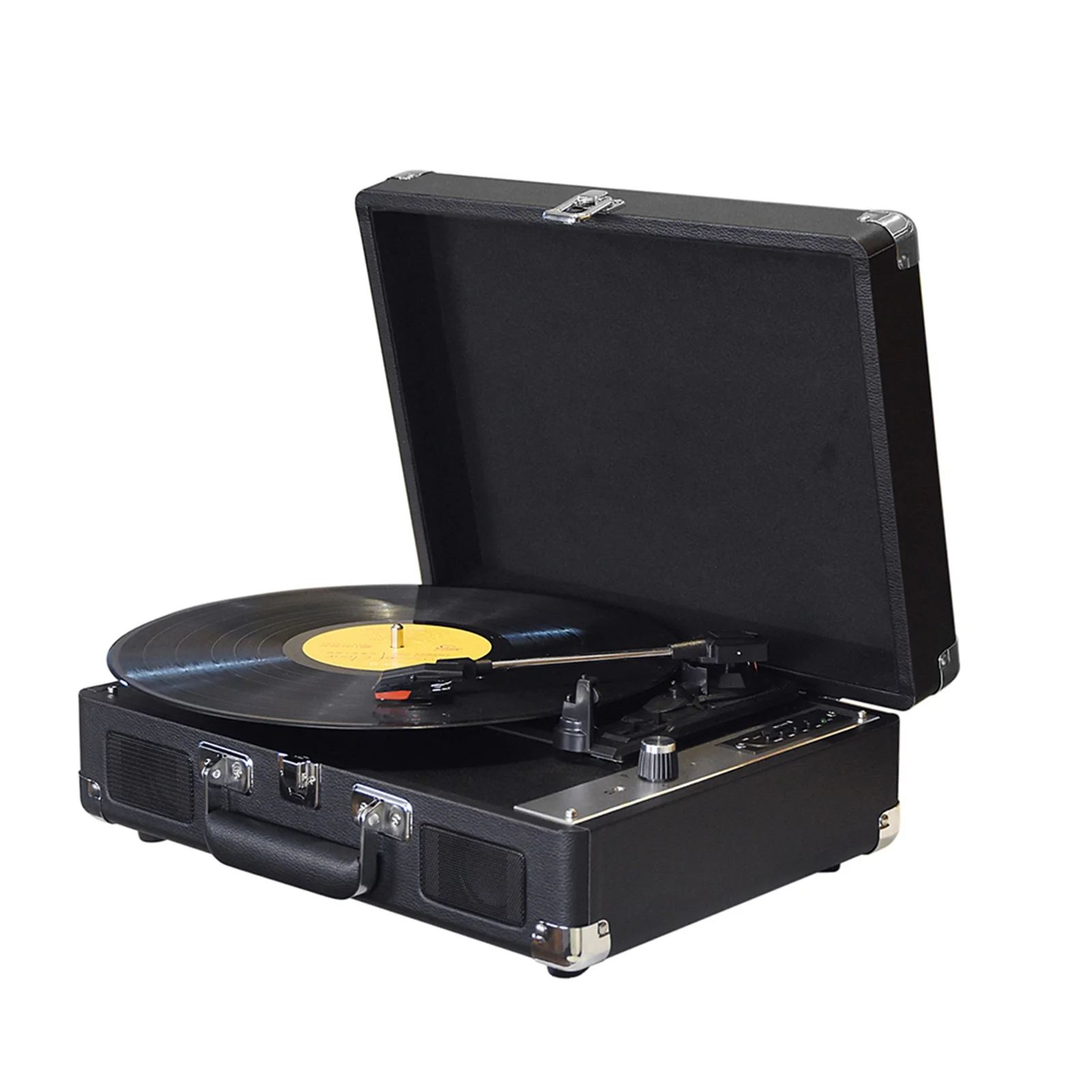 Vintage  Record Player BT Phonograph USB Recording 33/45/78RPM Support for 7/10/12inch  Records Turntable Portable Record Player