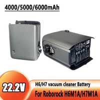2025 6000mAh 22.2V NEW For Roborock H6 /H7 vacuum cleaner Mace plus-lithium battery pack spare parts H6 vacuum cleaner battery