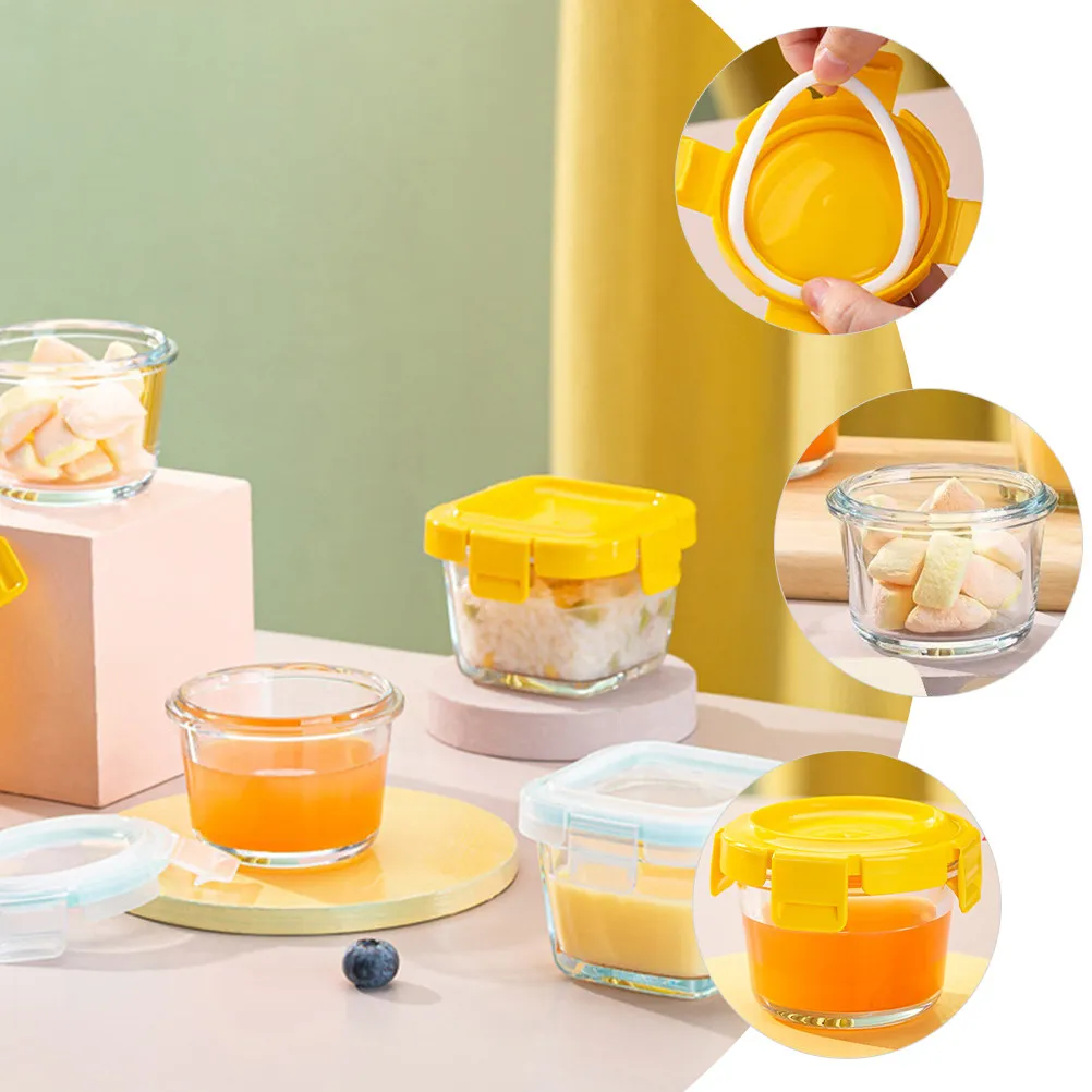 4pcs-baby-food-storage-jars-leakproof-glass-bowls-with-lids-freezer-safe-reusable-containers-for-salad-fruit-soup-storage