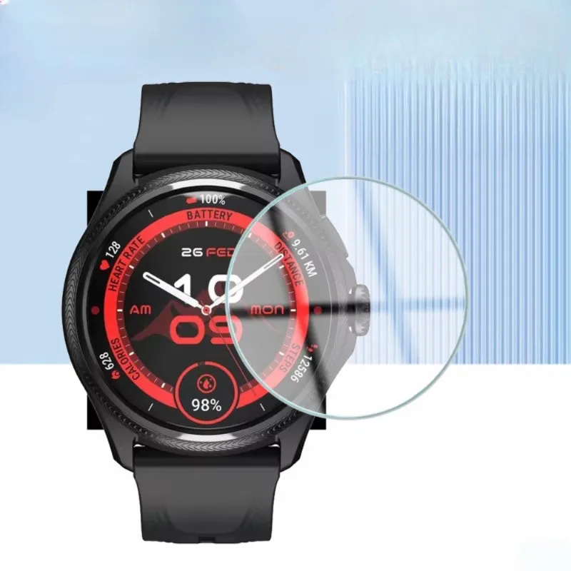 طبقة من الزجاج المقسى الفاخر لشاشة الساعة الذكية TicWatch Atlas Pro 5 Enduro المضادة للخدش