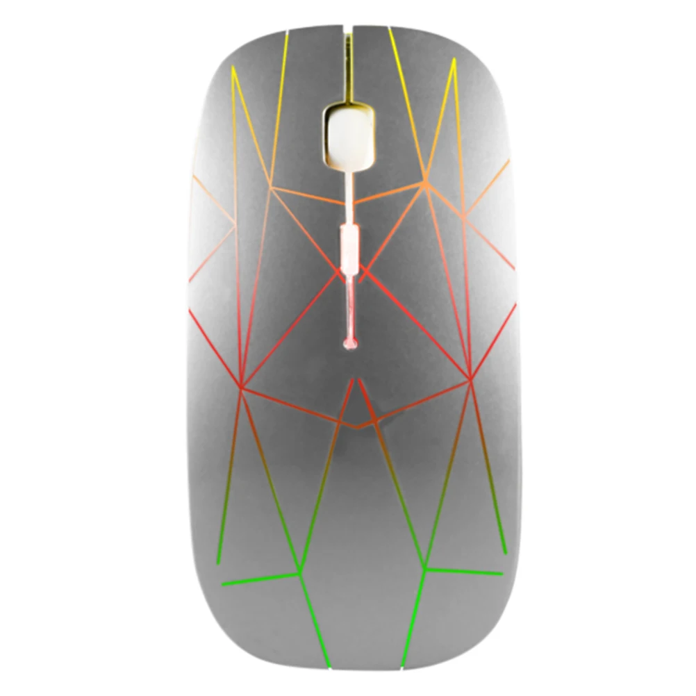 

2.4G Wireless Mouse Usb Usb-C Receiver Rgb Backlit Optical Mice For Laptop Pc Office Home Silent Cordless Computer Mouse Work