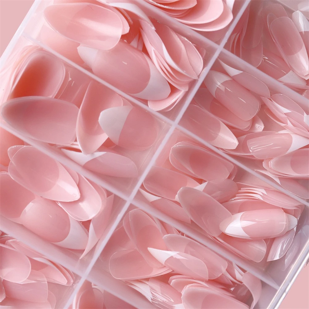 120 قطعة من جل الباليه الناعم البيضاوي القصير على الأظافر، أطراف أظافر صناعية مصممة مسبقًا لسهولة الاستخدام #2