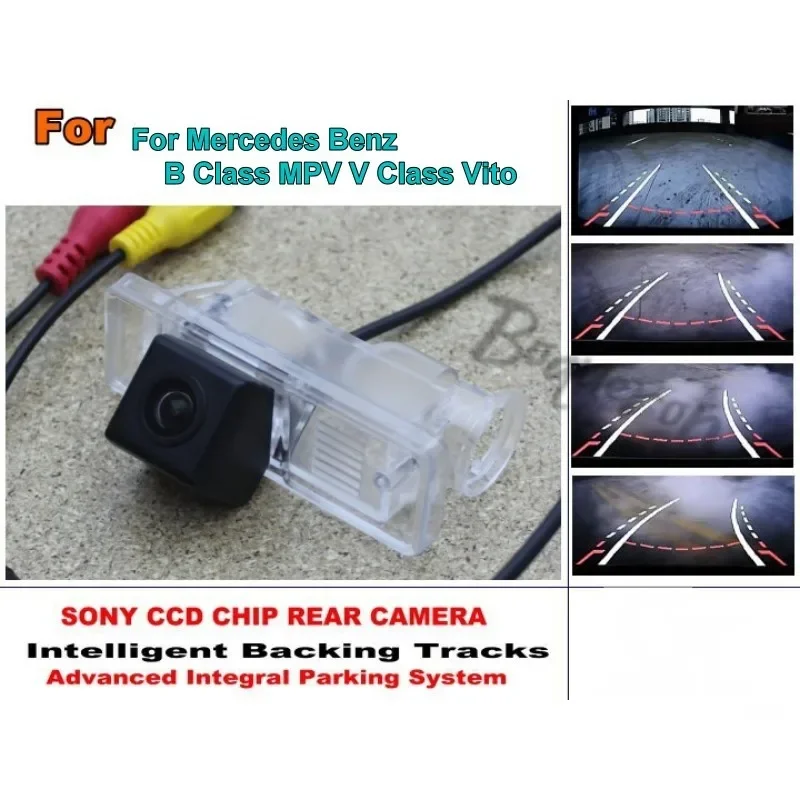 For Mercedes Benz B Class MPV V Class Vito Smart Tracks Chip Camera / HD CCD Intelligent Dynamic Parking Car Rear View Camera