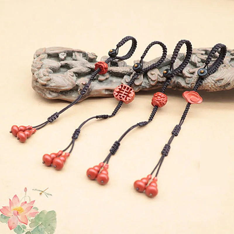 Hand-woven Teapot Lid Rope Kung Fu Tea Ceremony Ceramic Teapot Cover Rope with woodle beads Ceramic Cup Rope