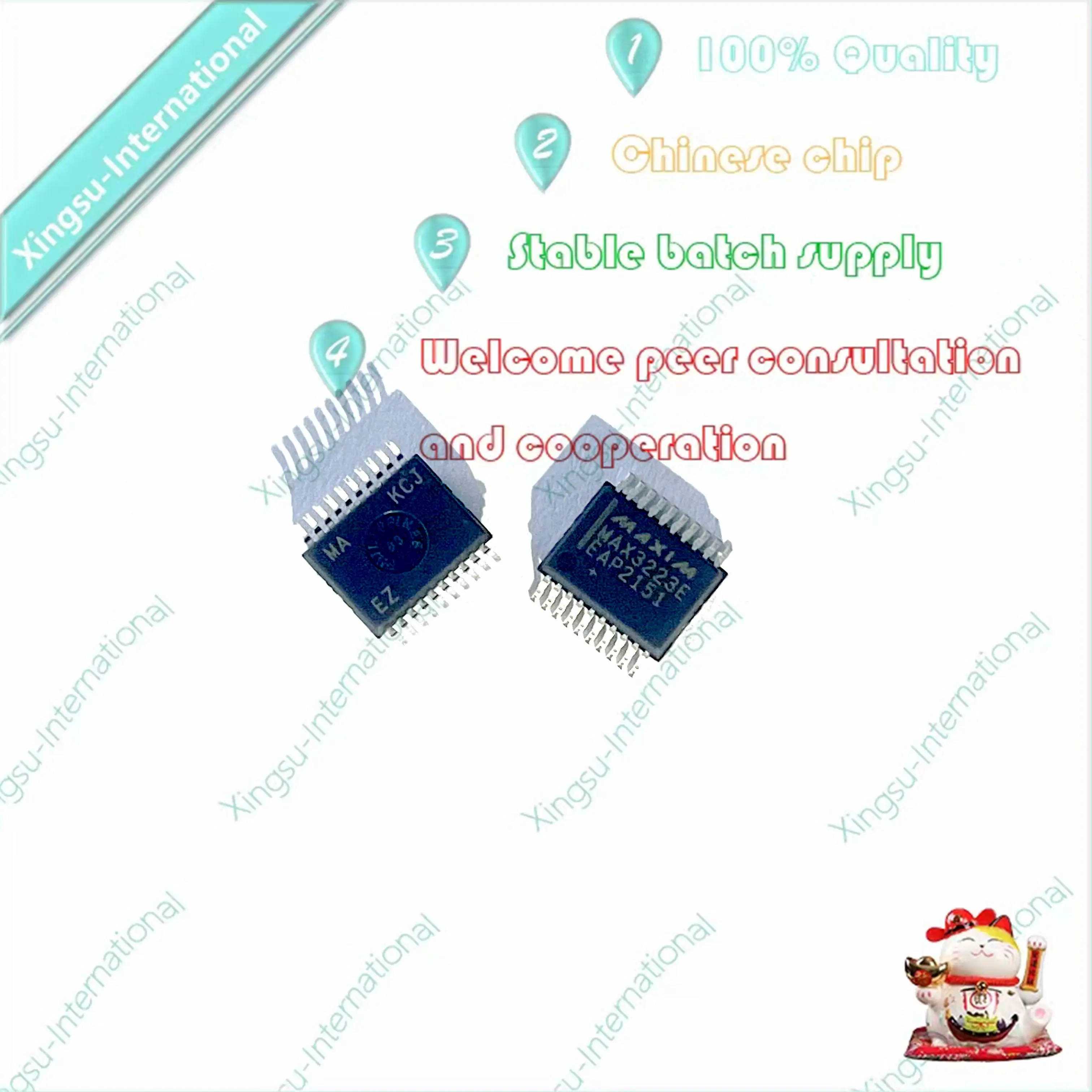 1PCS/Piece New Original MAX3223EEAP+T MAX3223EEPA Patch Package SSOP20 Interface Transceiver Chip IC