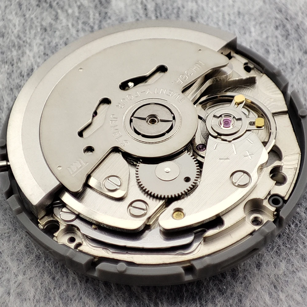 Original Japanese accessory NH36 automatic mechanical watch movement crown at 4.2 o'clock date/week replacement parts