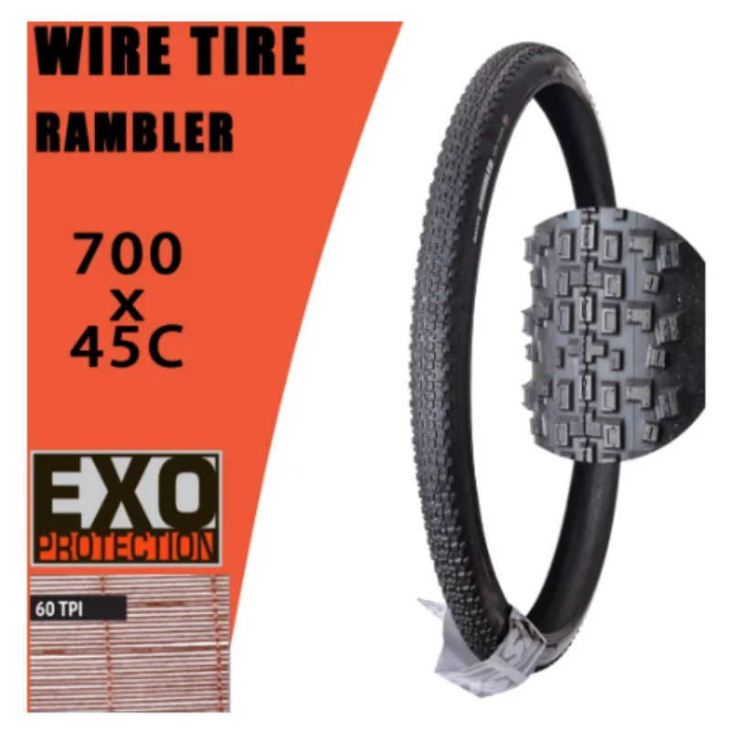 MAXXIS drut RAMBLER 700x4 0C/45C 650x47B żwir/przygoda żwir i brud wyścigi drogowe opona roweru MAXXIS drut RAMBLER 700x40