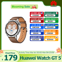 HUAWEI Watch GT 5 Smartwatch Global Version  Buit-in Map Replay Message compatible with iOS and Android 14 Days Battery Life