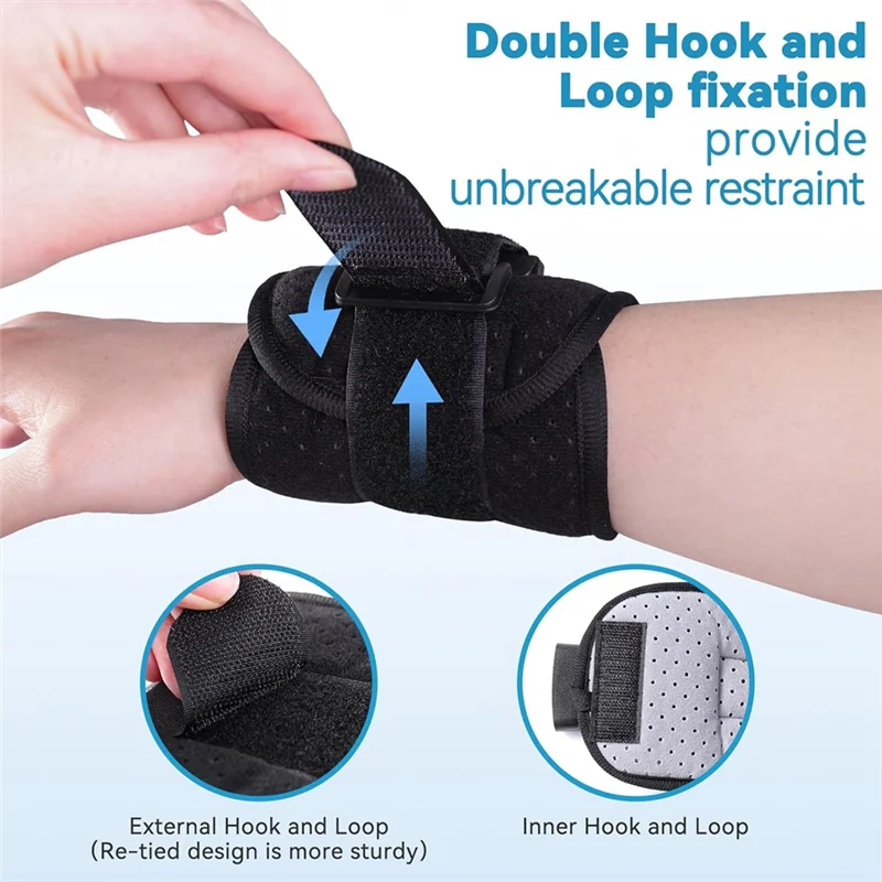 A84E-Bed Restraints Belt For Patients, Quick Release Buckle Design, For Wrist And Ankle Restraints 4Pcs Limb Holders