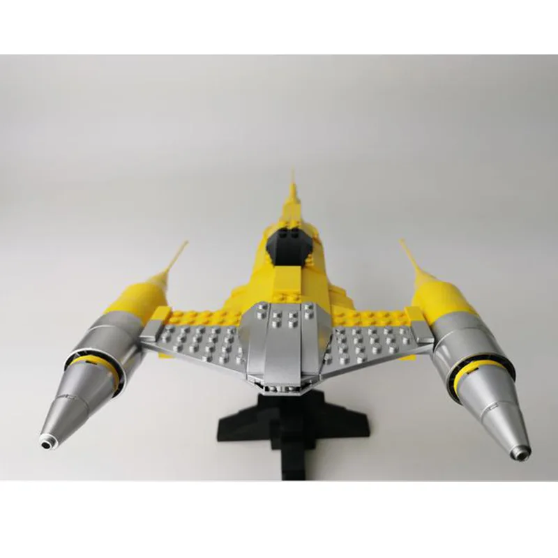 Exquisite Remastered Space Fighter MOC Blocks Detailed Interstellar Bricks for Layout, Collection & Gift - view 4