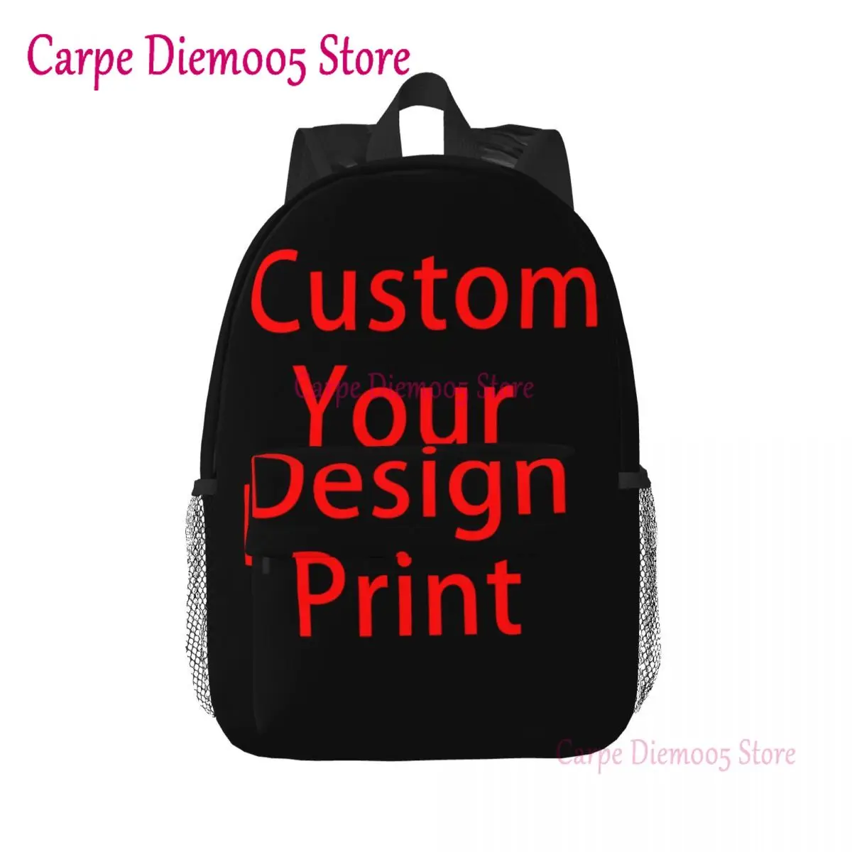 Custom Your Design Print Photo 3D Print Backpack for Boys Girls College School Travel Bags Women Men Bookbag Fits 15 Inch Laptop