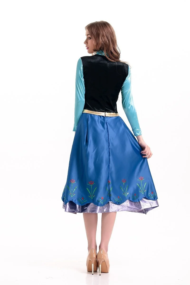 Fsia de loween para Adultos: Vestido de Princesa Branca de Neve, Elsa e Anna – Traje de Conto de Fadas para Festas e A...