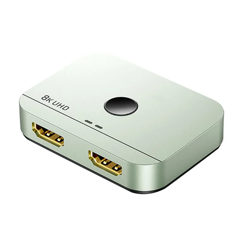 

HJ--Compatible 2.1 Switcher 8K 60Hz 4K120hz Bi-Directional 2 In 1 Out 1 In 2 Out For PS5 PC Laptop Monitors TV B