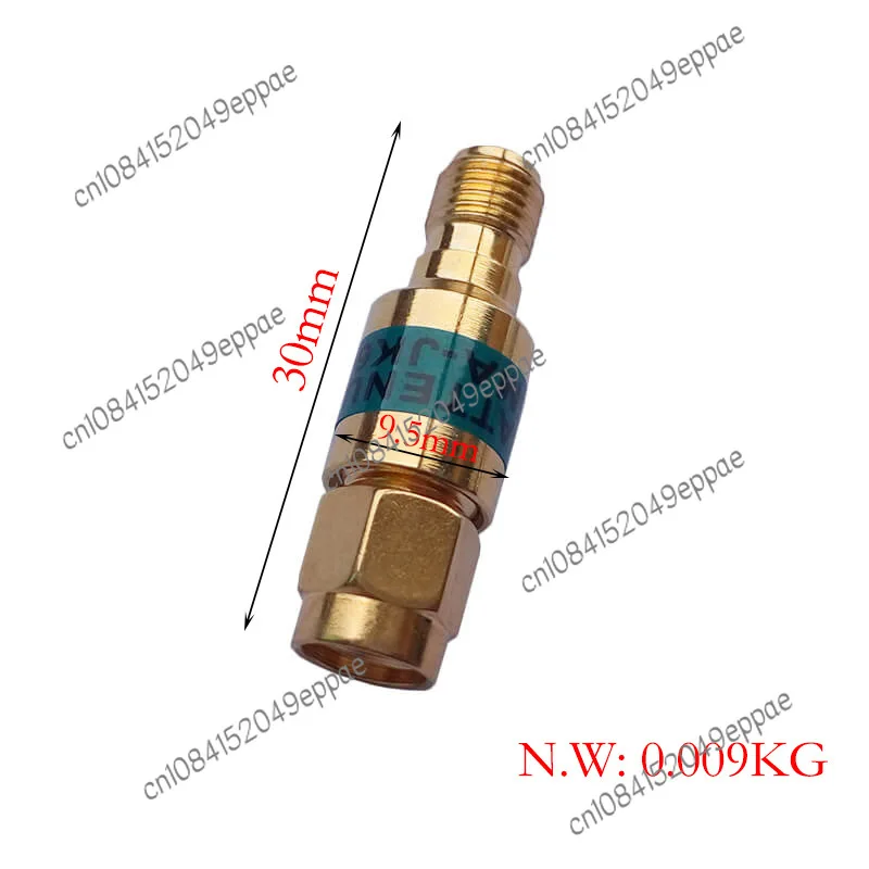 Gold 2W Coaxial Attenuator SMA-JK Rotary Female RF Fixed Connection Machine