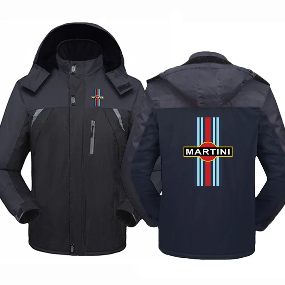 2024 Martini Racing New Autumn Winter Fashion Men Waterproof Jackets Thicken Hoodies Zipper Warm High Quality Windbreaker Tops