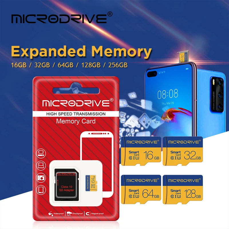 ความเร็วสูง Class 10 การ์ดหน่วยความจํา 8GB 16GB 32GB 64GB micro tf sd card 128GB 256GB cartao de memoria TF card สําหรับโทรศัพท์/แท็บเล็ต