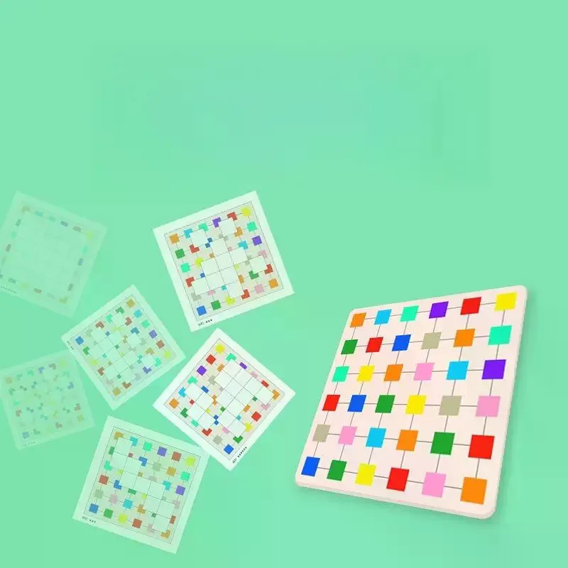 

2 набора разноцветных деревянных головоломок-тестеров на логику, портативная развивающая игрушка для путешествий, увлекательная головоломка для стимуляции мышления, подарок для вечеринки