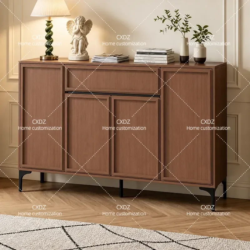 Italian All Aluminum Alloy Shoe Cabinet Outdoor Waterproof Sunproof Storage Cabinet with New Bone Door for Home Entrance