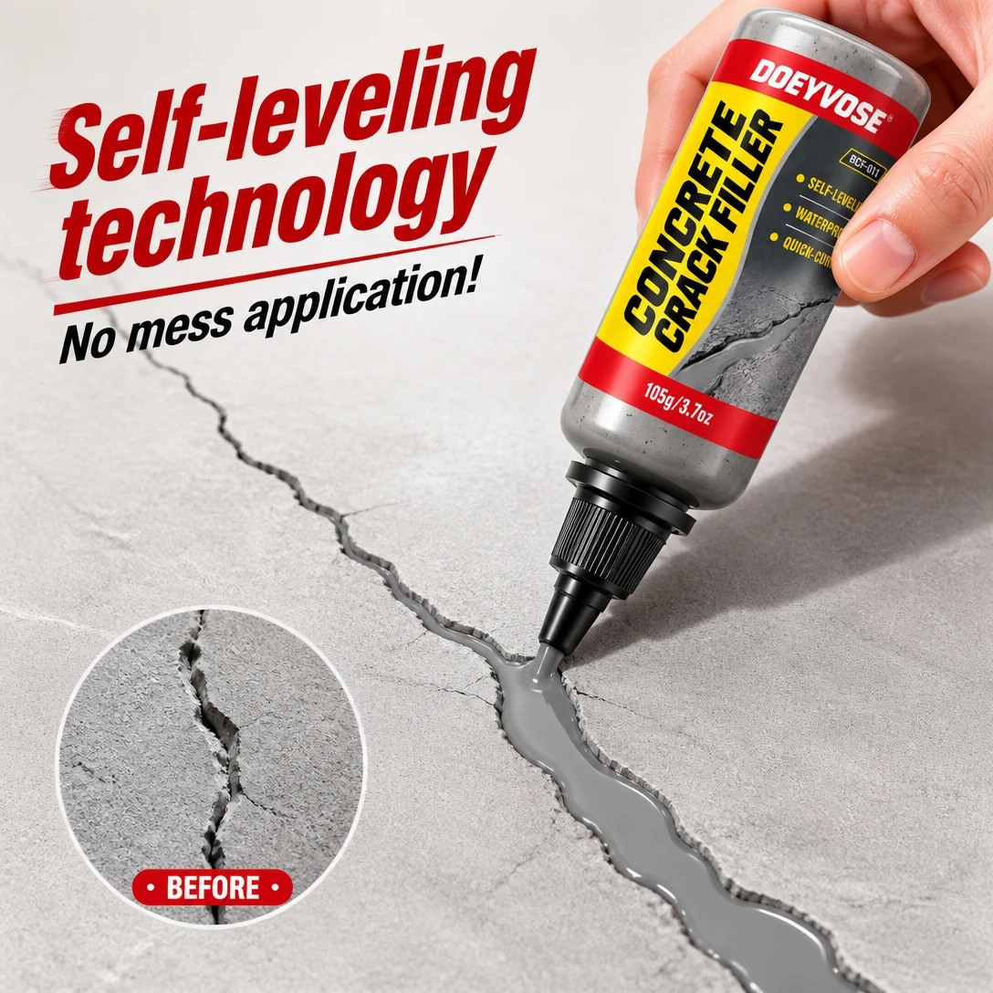 105g Concrete Crack Filler Repair Sealant, Concrete Gap Filling Agent for Wall Floor Cracks