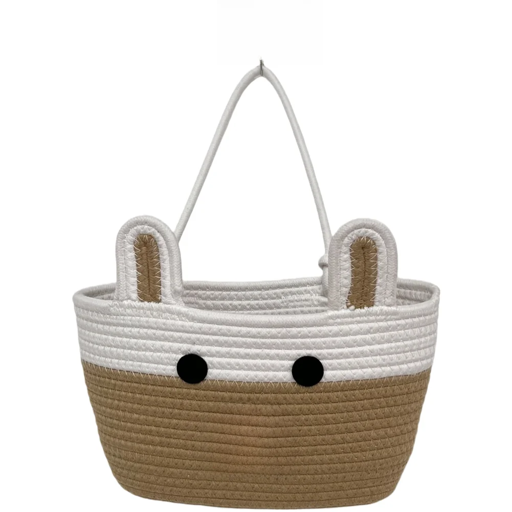3段綿ロープ吊り下げ収納バスケット壁掛けオーガナイザー化粧品 - Woven Wall Basket のレビューと価格