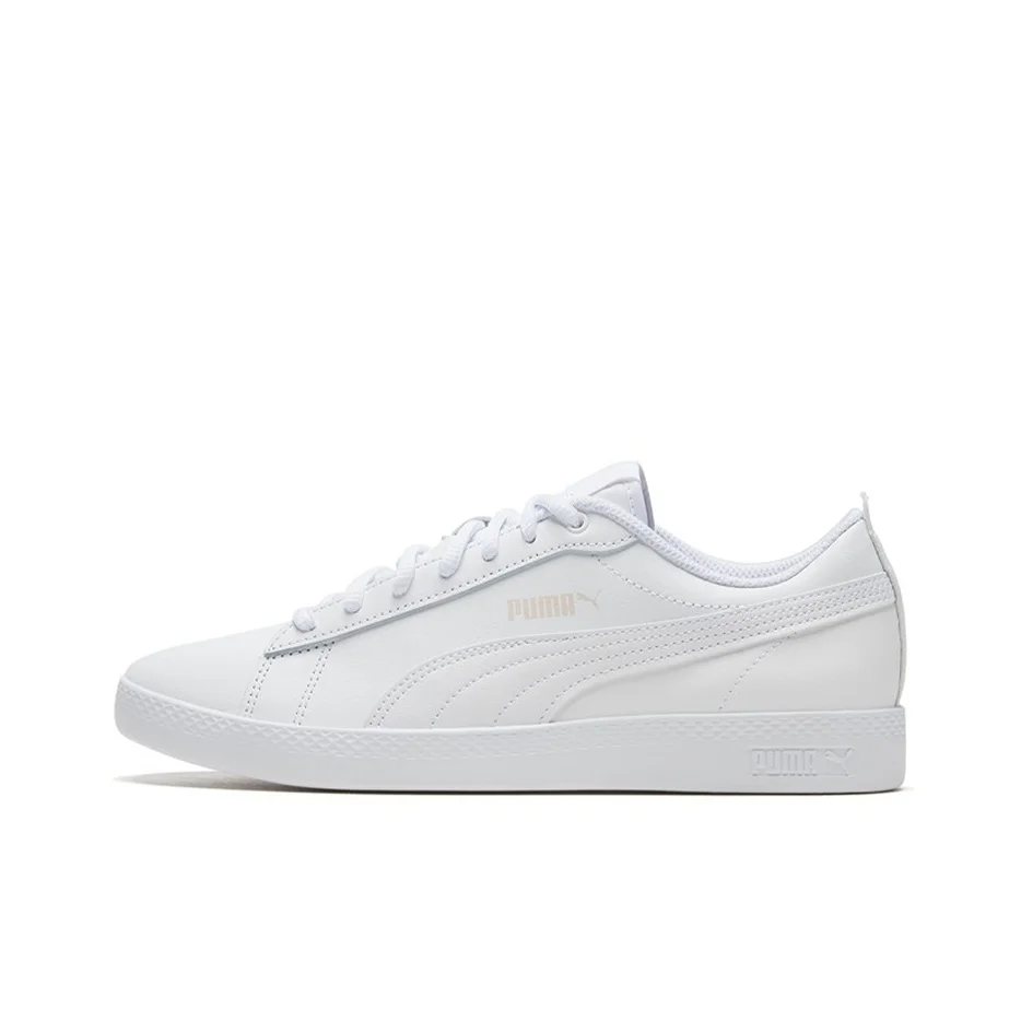 PUMA Smash V2 Skateboard Shoes Women's Low Top White 365208-19