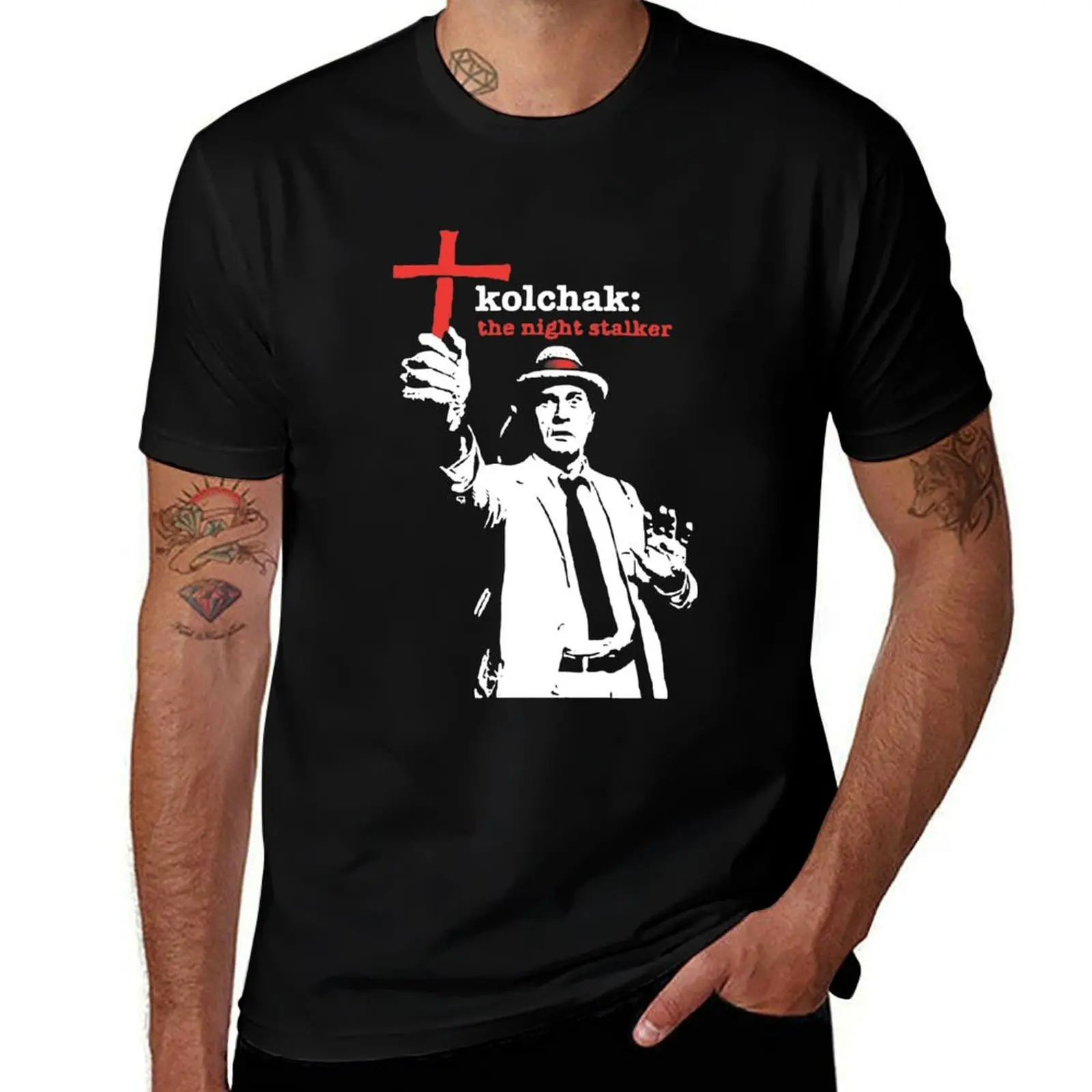 Kolchak The Night Stalker Carl Darren McGavin New T-Shirt Festival Short Sleeve T-Shirt