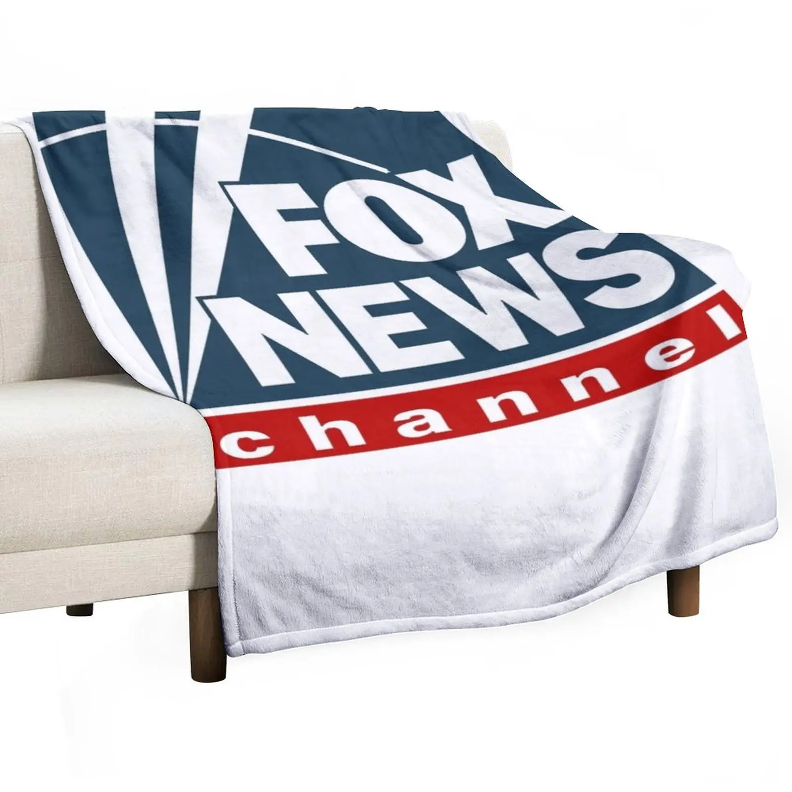 F O X NEWS Logo Classic T-Shirt Throw Blanket Flannel Comforter Weighted Nap Beautifuls Blankets
