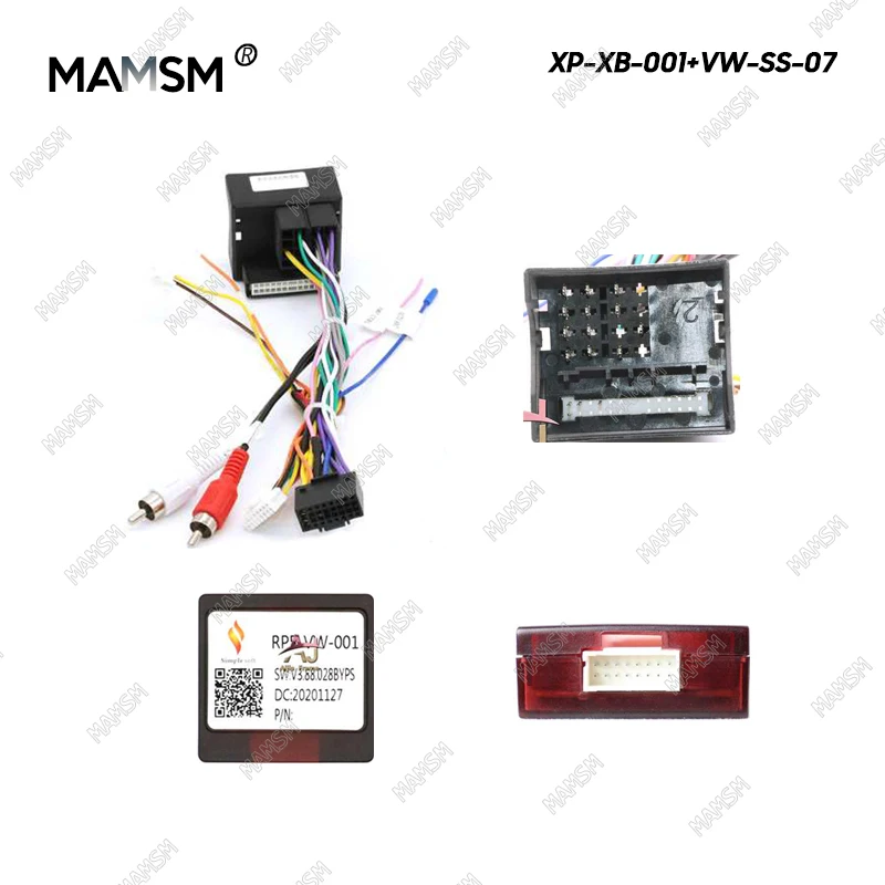 MAMSM Car Wiring Harness Adapter Canbus Box Decoder For Volkswagen Bora Golf Sagitar Jetta Magotan Touran Lavida Polo RP5-VW-001