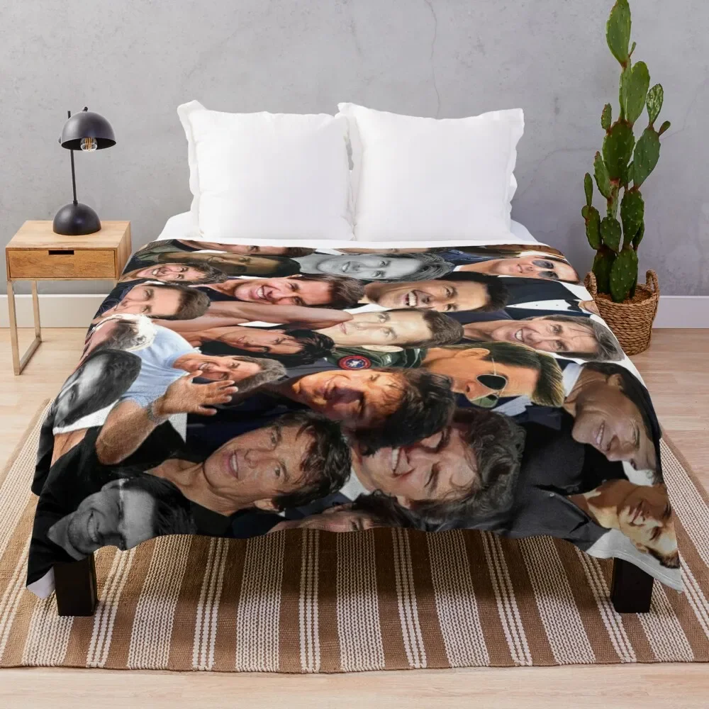 

tom cruise photo collage Throw Blanket for winter Sofa Throw Sofa Blankets