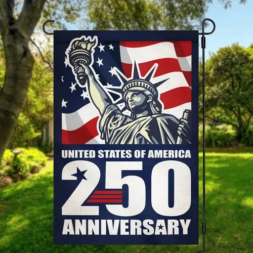 Years America Garden Flag Patriotic Outdoor Decor Double Sided House UUI GGX