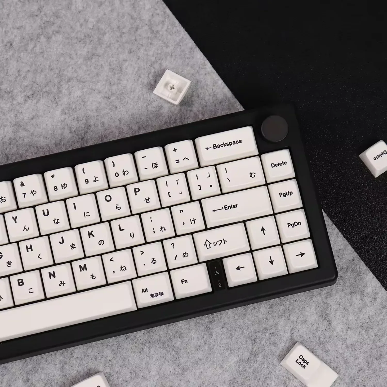 Japonês MDA Keycaps, simples, branco puro, PBT, personalizado para 60, 84, 98, 108, teclado mecânico, 150 teclas