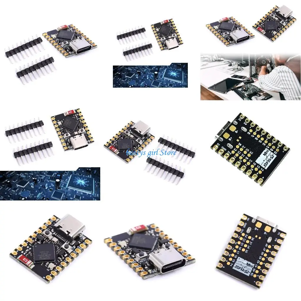 

C7AB ESP32 S3FH4R2 Chip Module 32bit RISC-V CPU Development Board Wireless
