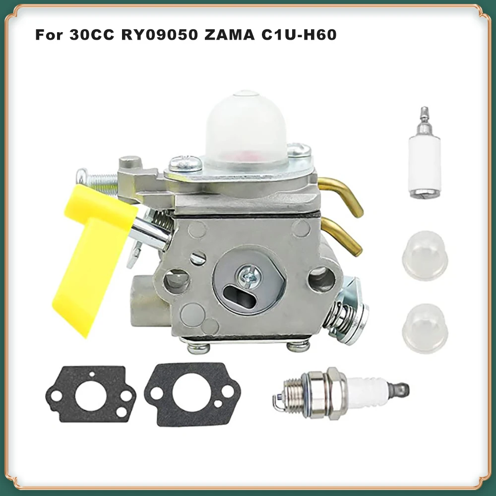 

Universal 26CC-30CC Carburetor for ZAMA C1U-H60 Replacement for RY09050 & 309368001 Lawn Mower