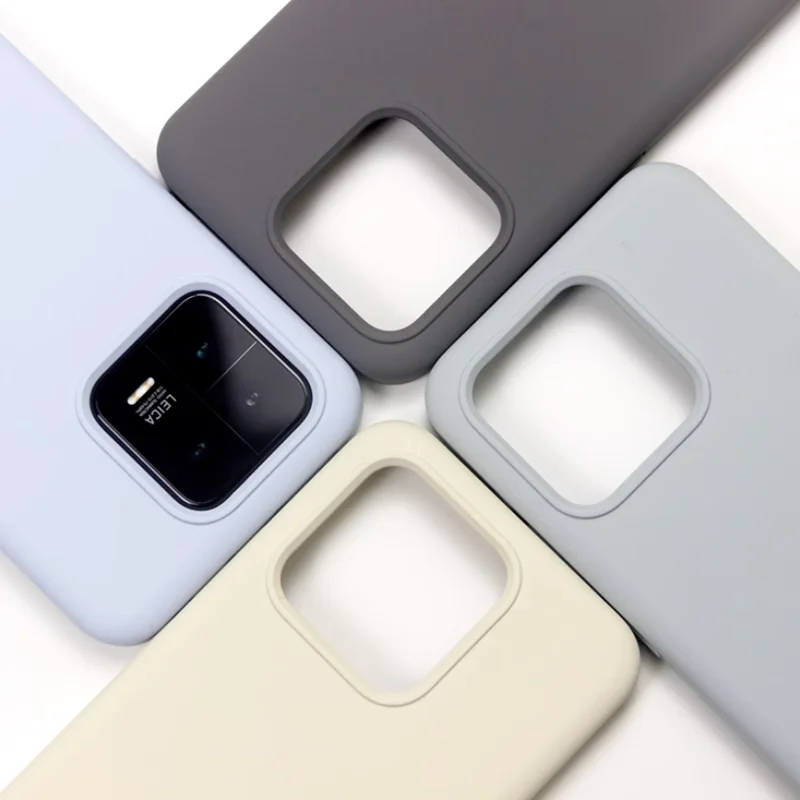 For Xiaomi Mi 13 /13 Pro/14/14 Pro 15 Liquid silicone Shockproof Soft Smooth Anti fingerprint Luxury Cover Back Case