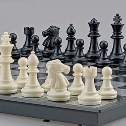 1Set Mini International Chess Folding Magnetic Plastic Chessboard Board Game Portable Kid Toy Portable 2025 Drop Shipping