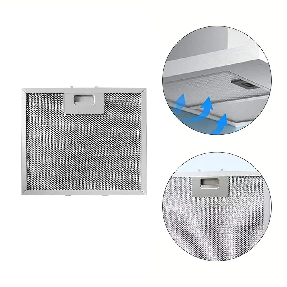 Silver Cooker Hood Filters Metal Mesh Extractor Vent Filter 400 X 300 X 9mm High Quality Material Durable And Practical