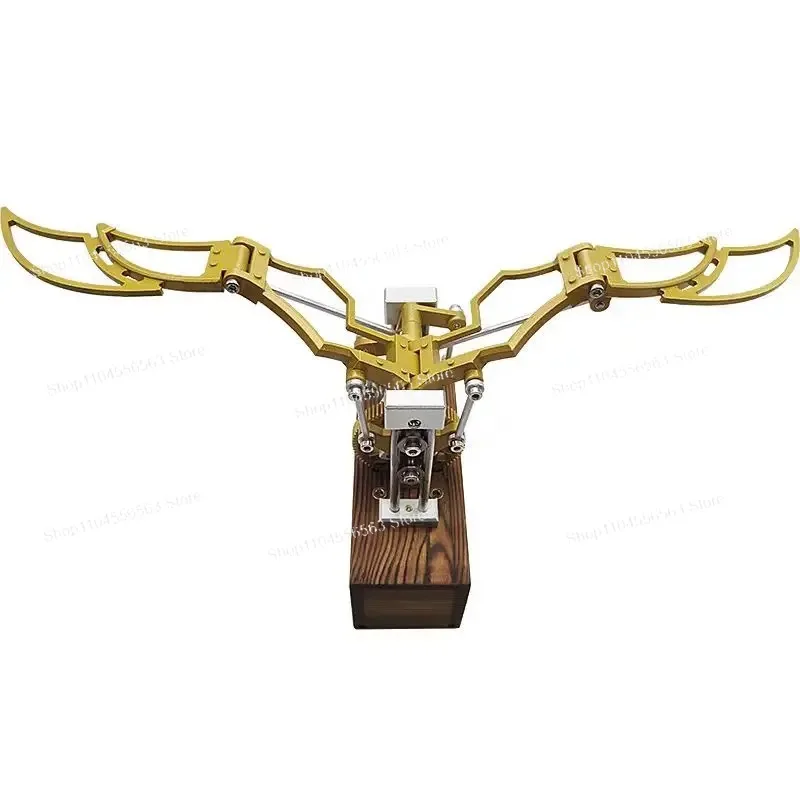 Creative Desktop Flapping Wings Mechanical Ornament Metal Art Model for Office Executive High-End Gift