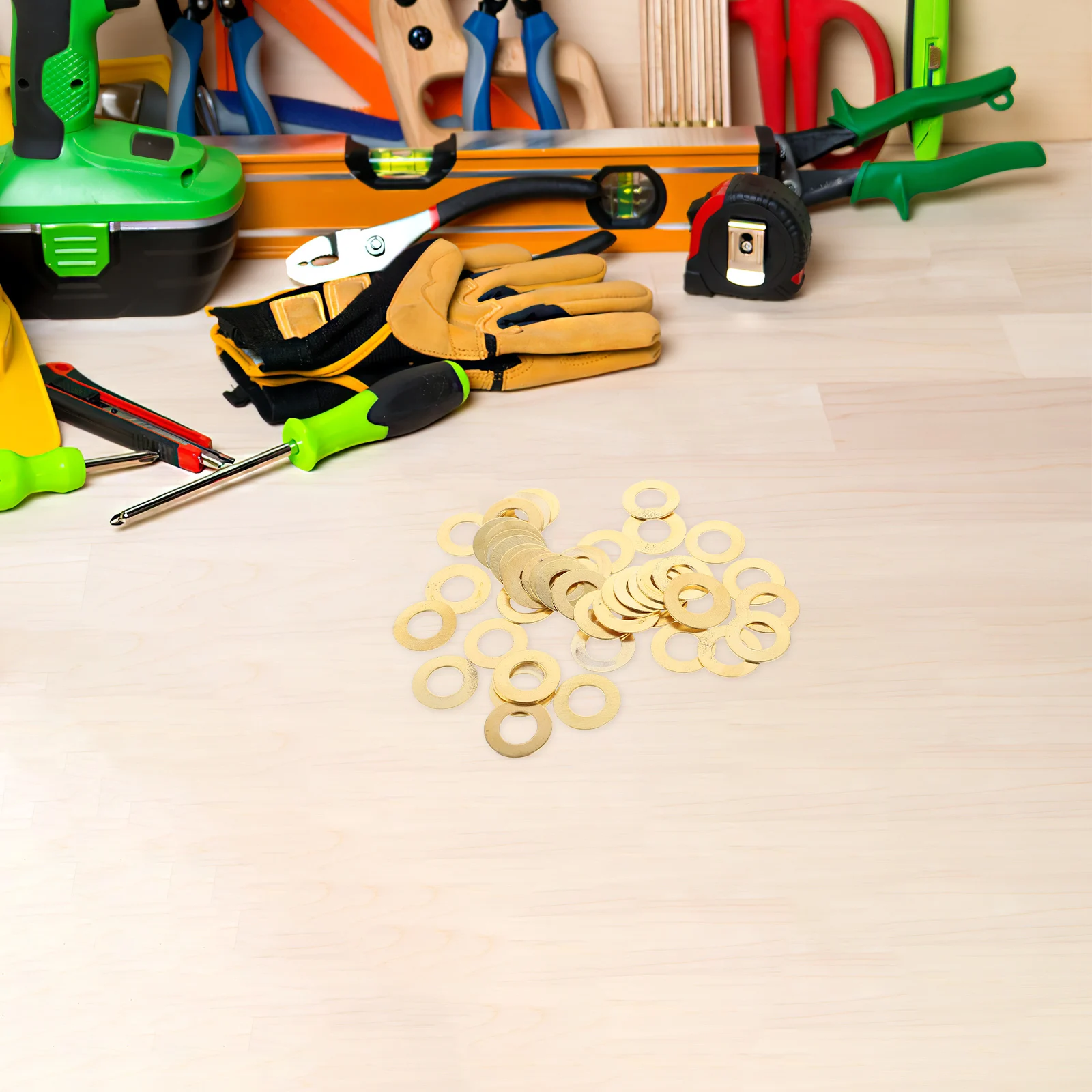 

50Pcs Zinc Plated Flat Washer Durable Metal Fixing Hardware for Outdoor Construction Repair Flat Washers Metal Washers